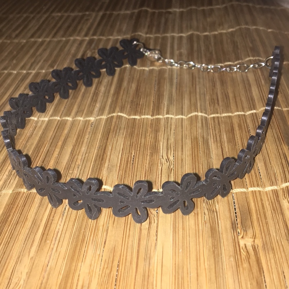 FREE black floral choker necklace w/any purchase